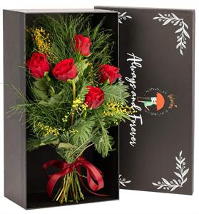 Always and Forever 5'li Kırmızı Gül Buketi